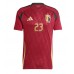 Camiseta Bélgica Arthur Vermeeren #23 Primera Equipación Replica Eurocopa 2024 mangas cortas